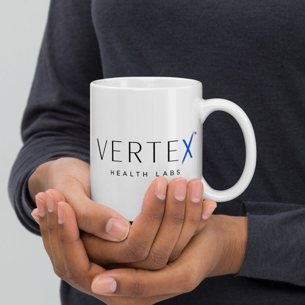Vertex White glossy mug