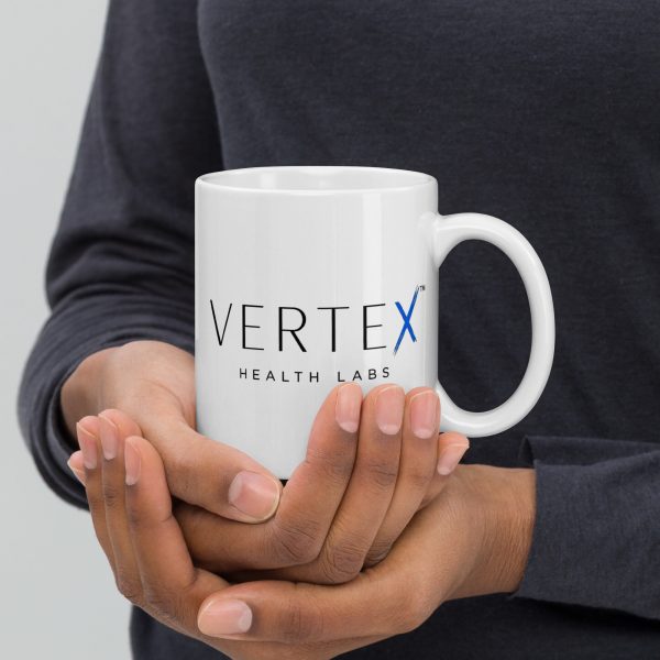 Vertex White glossy mug